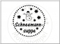 Preview: PP-Stamps - Stempelgummi unmontiert Schneemannsuppe Label
