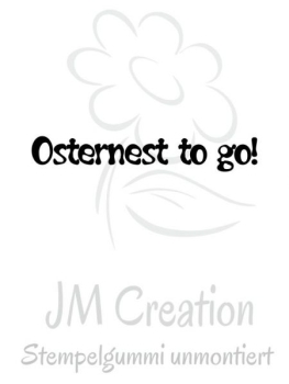 GRATIS! JM-Creation - Stempelgummi unmontiert Osternest to go!