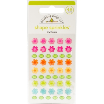 Doodlebug Design - Tiny Flowers Adhesive Shape Sprinkles