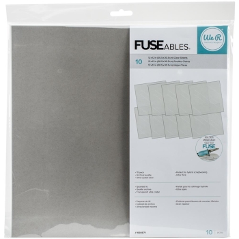We R Makers Klarsichtbogen Fuseables Fuse Clear Sheets 12x12" 10 Stück