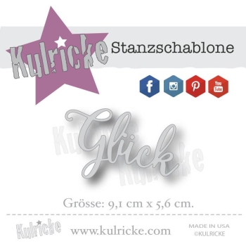 Kulricke Stanzschablone Glück XL 9.1x5.8cm