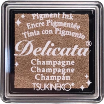Tsukineko Delicata Mini Stempelkissen Champagne 3x3cm