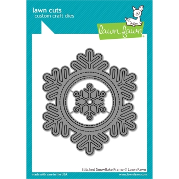 Lawn Fawn Stanzschablone Schneeflocke Stitched Snowflake Frame 9.5cm