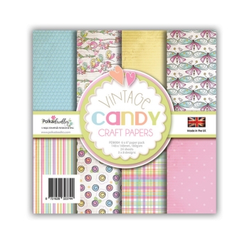 Polkadoodles Papierpack Vintage Candy Craft Papers 6x6"