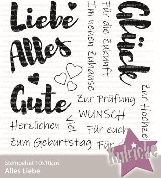 Kulricke Clearstempel Alles Liebe Clear Stamps