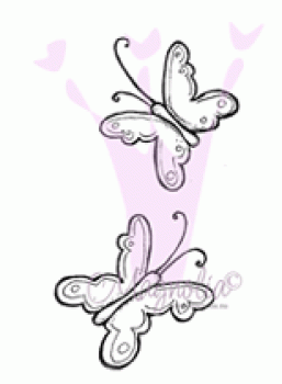 Magnolia Clingstempel Chasing Butterflies Cling Stamps