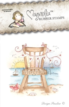 GRATIS! Magnolia - Clingstempel Sea Breeze Cling Stamp Chair in the Sunset