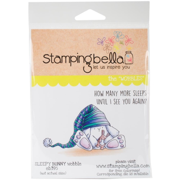Stamping Bella Clingstempel Sleepy Bunny Wobble Cling Stamp