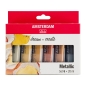 Preview: Royal Talens Amsterdam Acrylfarben Metallics Set 6 x 20ml