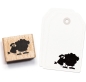 Preview: Cats on appletrees Holzstempel Schaf Gertrud mit Gras 2.7x1.9cm