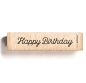 Preview: Cats on appletrees Holzstempel Happy Birthday 4.6x0.8cm