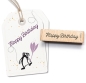 Preview: Cats on appletrees Holzstempel Happy Birthday 4.6x0.8cm