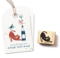 Preview: Cats on appletrees Holzstempel Friedegunde mit Katzenbuckel 2.5x2.1cm