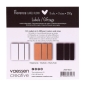 Preview: Vaessen Creative Florence Label-Block 216g/qm weiss schwarz Kraftpapier 15x15cm