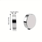 Preview: Mini-Magnete 8mm ø - Stärke 1mm 30 Stück (15 Paar)