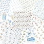 Preview: LaCreativ Designpapier Himmelblaues Babyglück Paper Pack 6x6" - 24 Bogen PRE-ORDER Lieferbar ab 24.02.2026