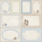 Preview: GRATIS! Maja Design Vintage Baby Journaling cards blue 12x12"