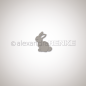 Preview: Alexandra Renke Stanzschablone Hasenkind 4.0x4.9cm
