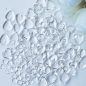 Preview: Dress My Craft Pailletten Herzen assortiert Water Droplets