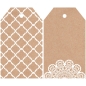 Preview: Kaisercraft Geschenksanhänger Lacy Tags 12 Stück