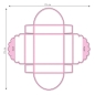 Preview: Nellie's Choice Stanzform Bonbonbox Wrapping Multiframes Dies (Grösse Stanzform 17.1x17.1cm)