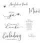 Preview: Vaessen Creative Mundart Clearstempel und Stanzschablone Brautpaar