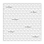 Preview: Vaessen Creative Mundart Stempel Prägeschablone Text mit Herzen 15x15cm