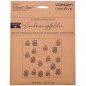 Preview: Vaessen Creative Prägeschablone Mundart Stempel Tannzapfen Embossingfolder Pine 15x15cm