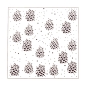 Preview: Vaessen Creative Prägeschablone Mundart Stempel Tannzapfen Embossingfolder Pine 15x15cm