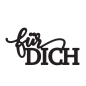 Preview: Vaessen Creative Mundart Stempel Stanzschablone Für Dich 7.9x4.0cm