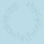 Preview: Crafter's Companion Prägeschablone Laubkranz Farmhouse Wreath 15.2x15.2cm