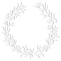 Preview: Crafter's Companion Prägeschablone Laubkranz Farmhouse Wreath 15.2x15.2cm
