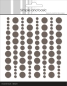 Preview: Simple and Basic Klebeperlen Warmes Grau Adhesive Enamel Dots