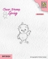 Preview: Nellie's Choice Clearstempel Küken Chickie Hi There 2.6x4.0cm