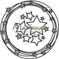 Preview: Marianne Design Stanzschablone Kreis mit Sterne 10.5cm