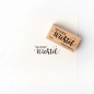 Preview: Alexandra Renke Holzstempel Von Deinem Wichtel 4.0x1.3cm PRE-ORDER Lieferbar ab 14.10.2025