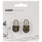 Preview: GRATIS! Kaisercraft - Treasures Metal Padlocks Antique Brass