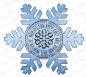 Preview: GRATIS! Whimsy Stamps - Stanzschablone Snowflake Mini Seal Die