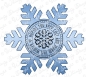 Preview: Whimsy Stamps Stanzform Schneeflocke Snowflake Mini Seal Die