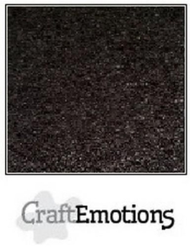 CraftEmotions Unipapier Cardstock schwarz 220gr 12x12" 10 Bogen