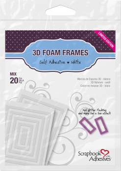 Scrapbook Adhesives 3D Rahmen Weiss