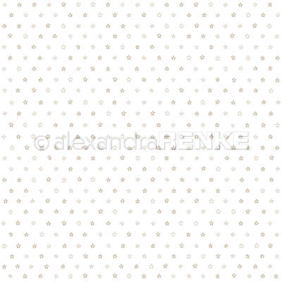 Alexandra Renke Scrapbookingpapier Sternchen gold 12x12"