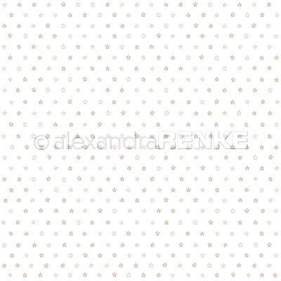 GRATIS! Alexandra Renke Scrapbookingpapier Sternchen gold 12x12"