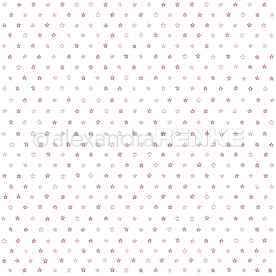 GRATIS! Alexandra Renke Papier Sternchen rot 12x12"