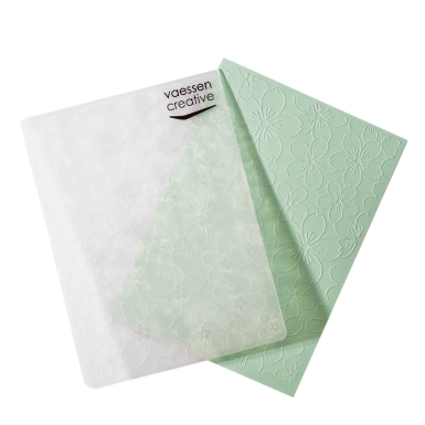 Preview: Vaessen Creative Prägeschablone Kirschblüten 10.7x14.6cm PRE-ORDER Lieferbar ab 06.02.2026