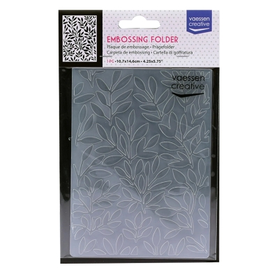 Vaessen Creative Prägeschablone Zweige mit Blättern 10.5x14.5cm
