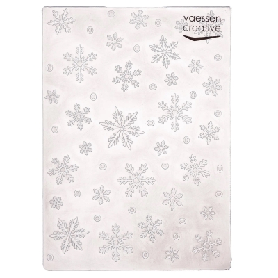 Vaessen Creative 3D Prägeschablone Schneeflocken 12.5x17.5cm