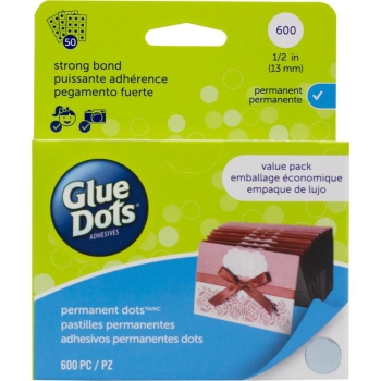 Glue Dots - Super-Strength Permanent Dots 1.3cm 600 Stück
