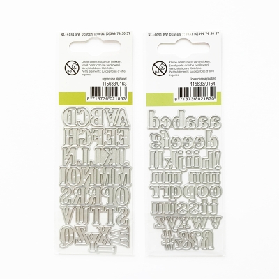 CraftEmotions Stanzschablonenset Combo Alphabet gross und klein