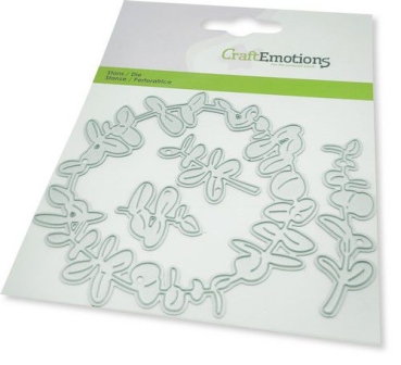 CraftEmotions Stanzschablonen Eukalyptuskranz 9.0cm